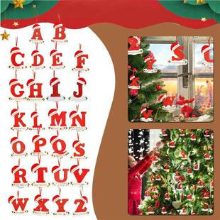 Letter Hol Christmas Decoration Letters Home Tree Pendant