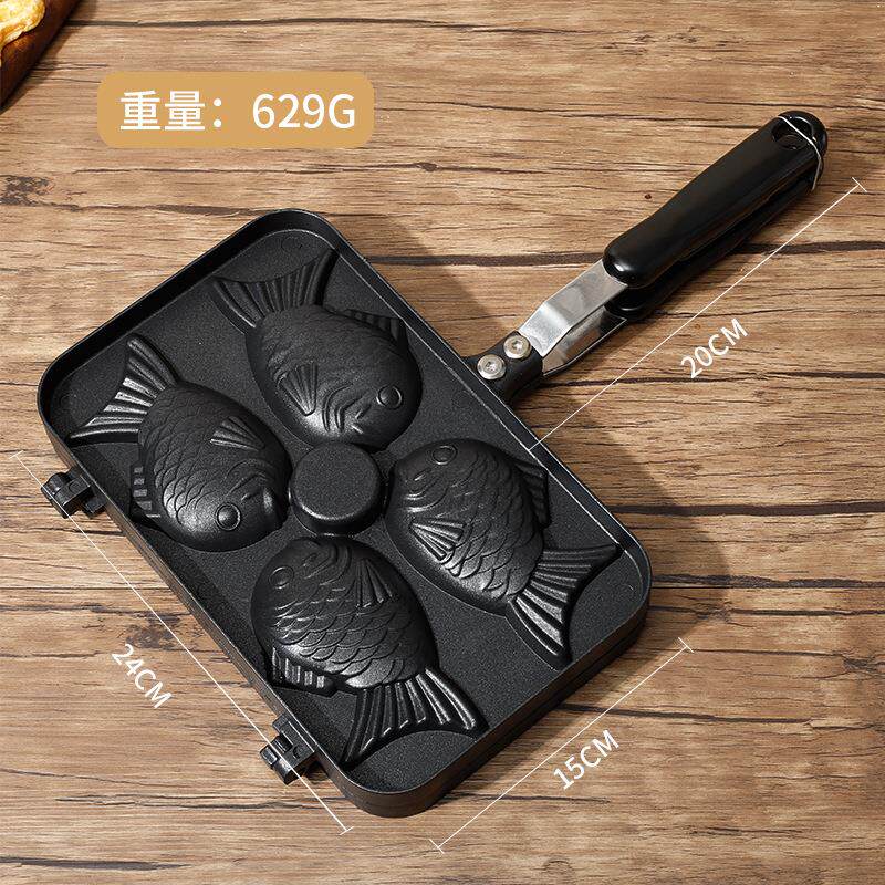 具鲷蛋糕模不粘鱼烧模具家华夫饼模具鸡蛋蛋糕模四鱼烘焙模用具专