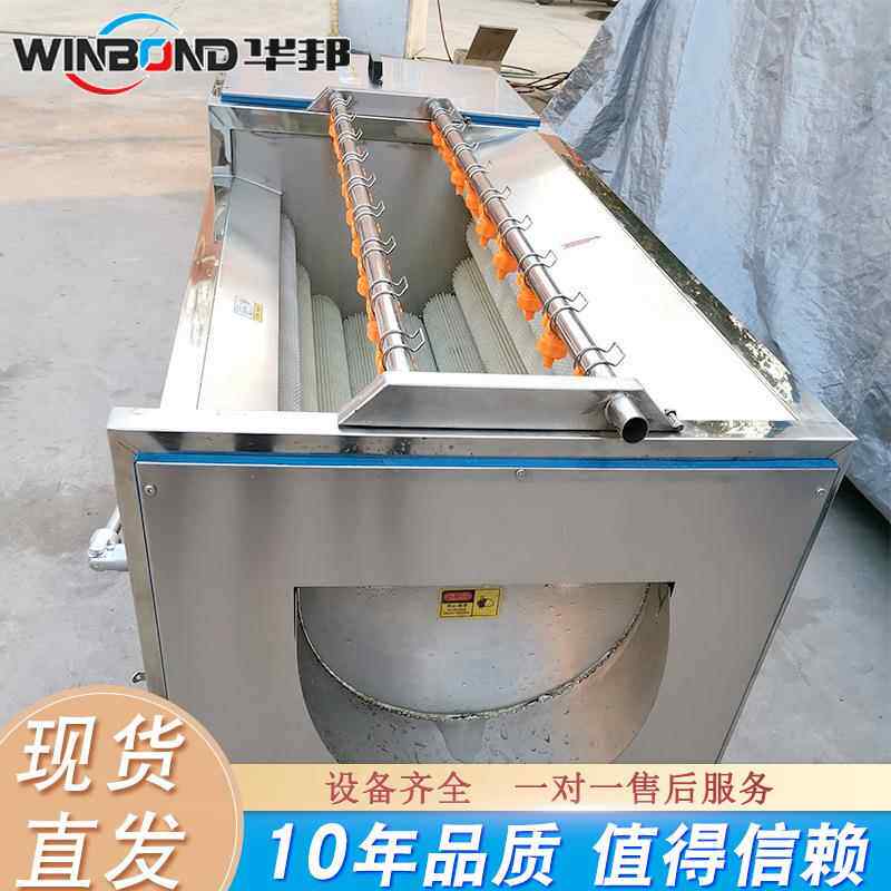 海螺扇贝毛锈HB7000刷清洗机 不根钢毛清洗机 多功能辊茎类去皮洗