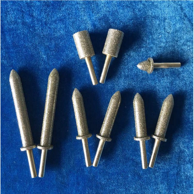 科美 电镀金刚石磨头 带柄磨棒 玉石雕刻工具玻璃钨钢打磨