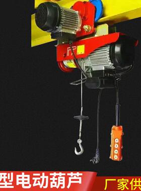 微型电动葫芦PA00钢丝绳环链起重220v家用轻型小吊机卷扬机