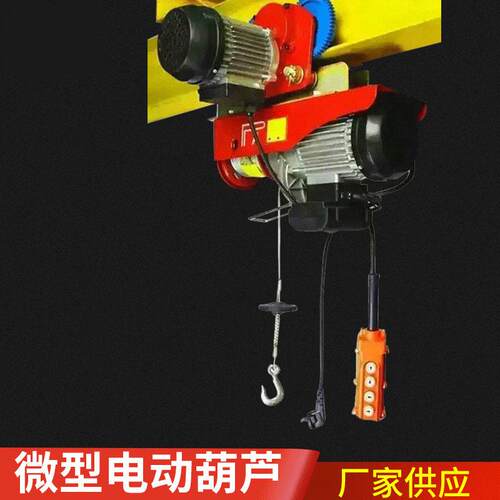 微型电动葫芦PA00钢丝绳环链起重220v家用轻型小吊机卷扬机