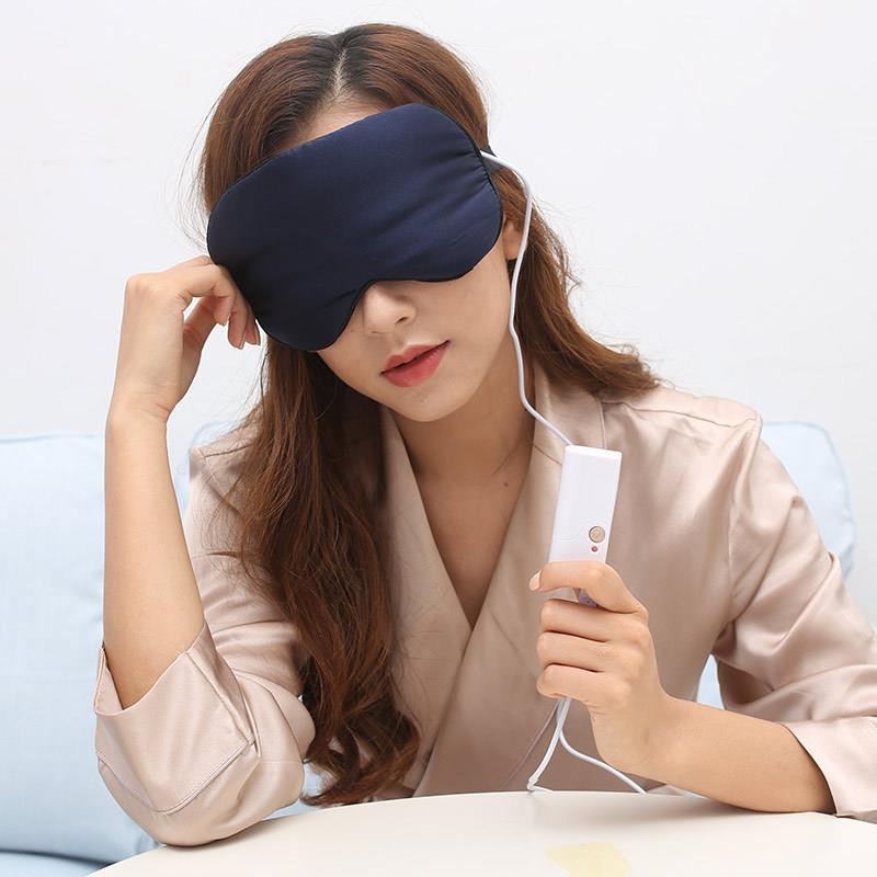 伊暖儿USB真丝眼罩蒸汽眼罩热敷睡眠发热加热护眼罩