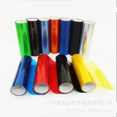 斯莱尚摩托车汽001004车灯改色大膜变色龙灯透光膜膜亚光熏黑尾灯