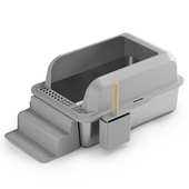 大号猫半封闭不锈钢猫砂盆防腐开放式 踏板宠物猫咪不锈钢猫砂盆