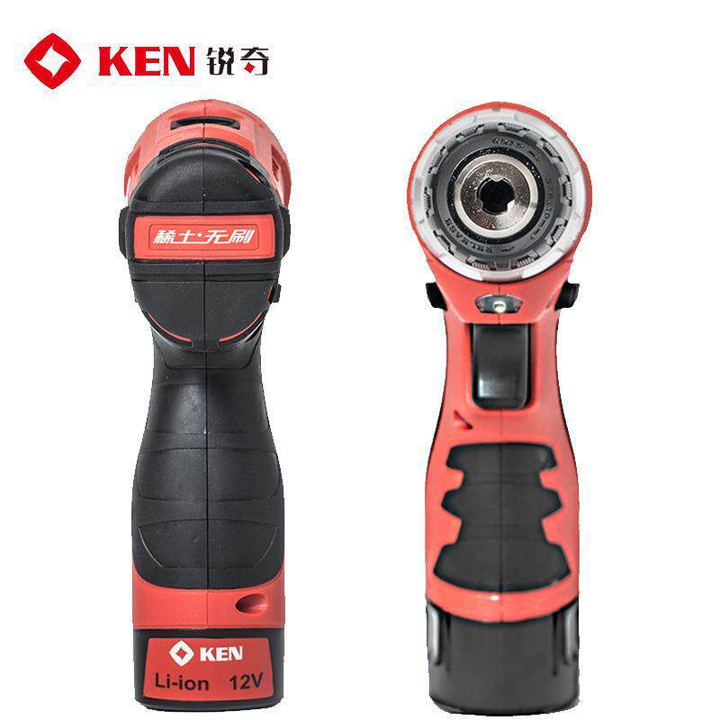 无刷锂电充电电钻BL7212家用12V电动螺丝批 BL7212-20C双电池锐奇