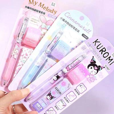 Mymelody Kuromi Cinnamoroll Pochacco Mechanical Pencils with