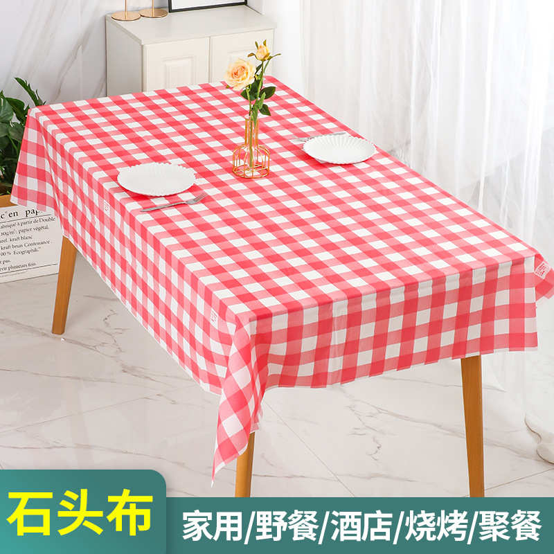 石头一次性桌布批发餐馆防水防油加厚酒店石头餐桌布一次台布