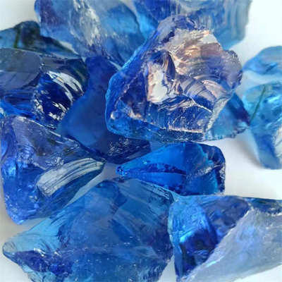 石笼造景用大玻璃块园艺别墅装饰彩色玻璃石景观雕刻琉璃石玻璃块