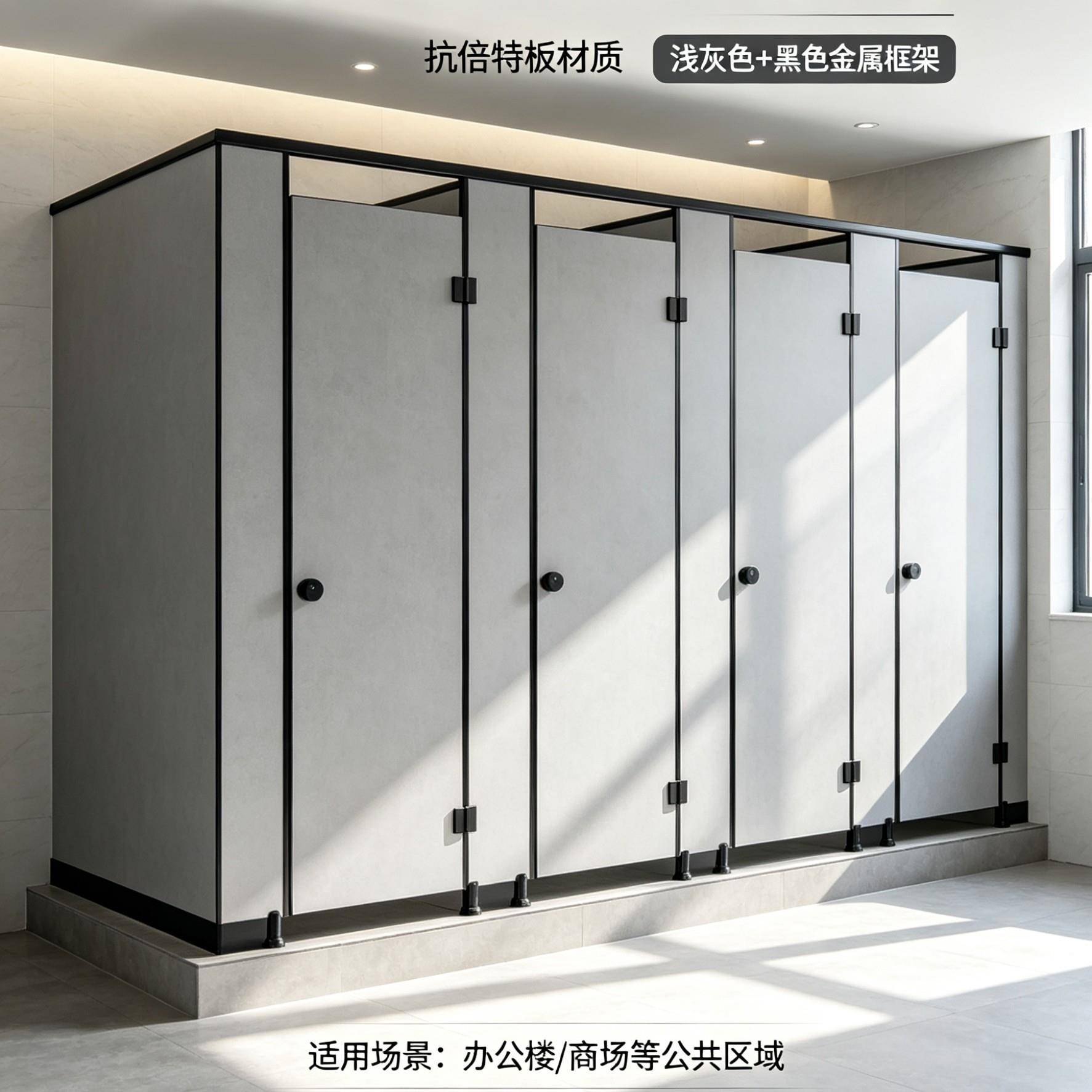 公共卫生间隔断板洗手间厕所隔断板学校公厕抗倍特板防水隔板挡板