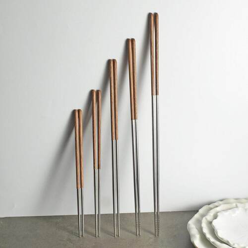 Hot pot stainless steel chopsticks 45cm wooden chopsticks