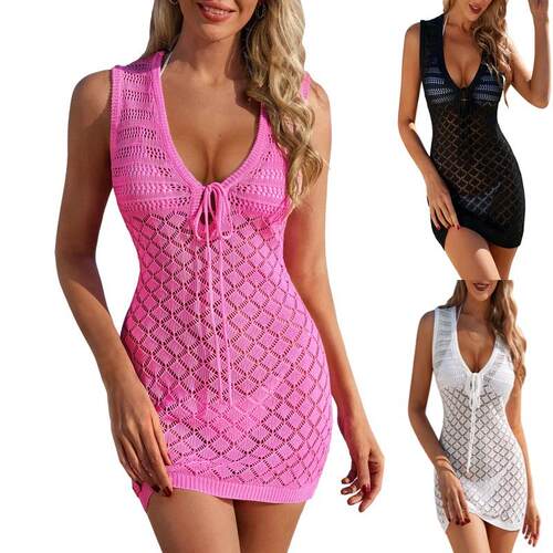 Swimsuit Hoodie Crochet Swimming Hoodie Knitted Hollow