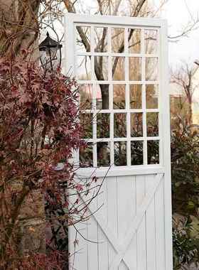 防腐木屏风门板户外隔断座屏栅栏院墙挂架花架庭院花园阳台装饰架