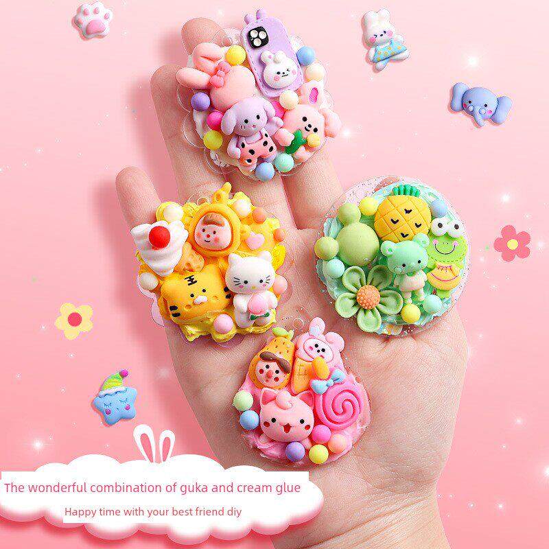 Cream gum Guka set diy material Quicksand Guka stickers贴纸