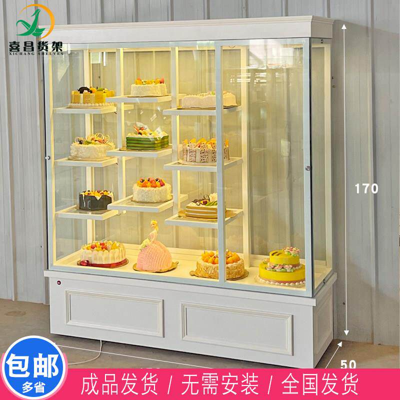 蛋糕店蛋糕模型柜展示架面包柜展示柜生日蛋糕样品柜玻璃商用橱窗