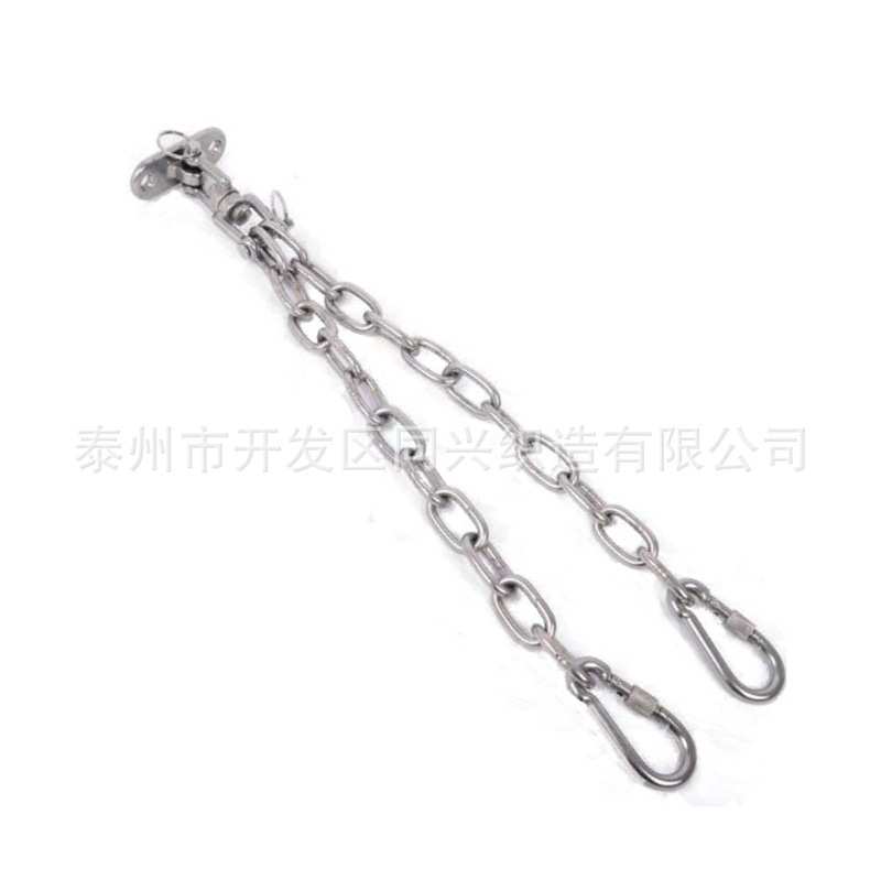 重型不锈钢秋千挂钩 吊椅配件门廊秋千挂钩 沙袋固定盘链条弹簧钩