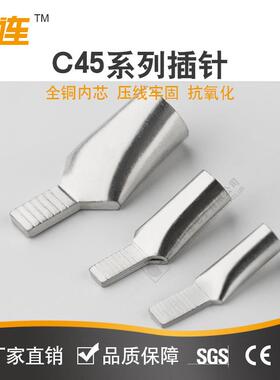 中连C45插针紫铜接线端端压线快冷IEQ压端子子DZ47铜线耳接线钳头