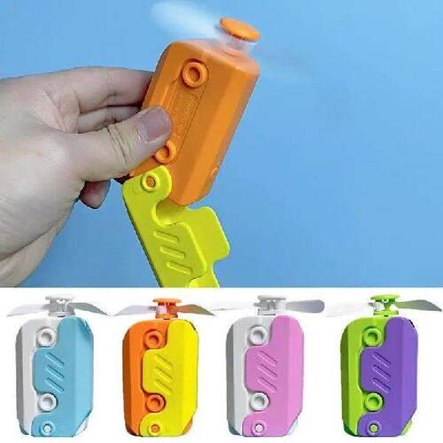Hand Fan Funny Toy Design Pocket Fan Portable 3 Speeds