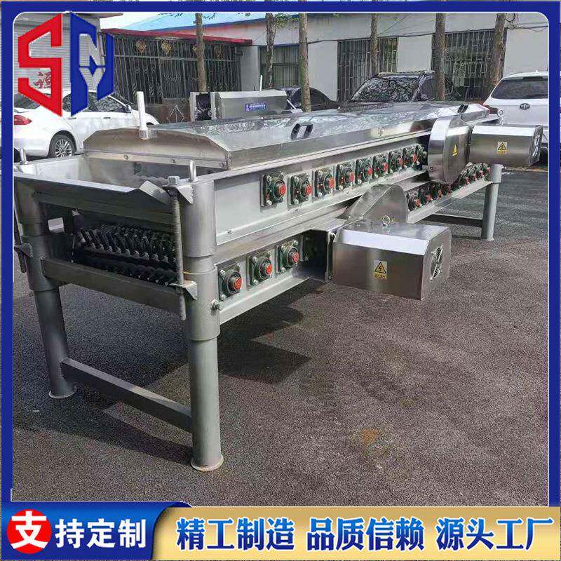 蛋鸡烫脱一体机34辊卧室脱毛机弯式烫池时产1000只肉鸡打毛设备