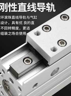 SMC型精密导轨MXH滑台型气缸小气动HLH56/1016020-5/15280/122530