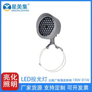 LED园林景观灯抱箍灯花园射灯绿化抱箍抱树灯18W 48W 72W 81W 36W