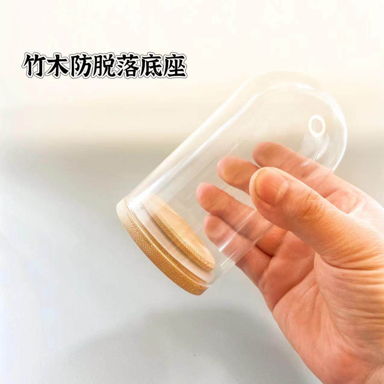 玫瑰花礼物永生花玻璃罩diy永生花玻璃罩展示盒品木塞标本