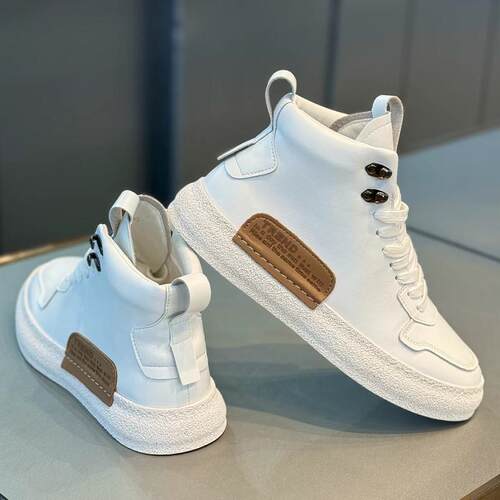 有颜值有品质Minimalism Aquaman百搭高筒马丁鞋男厚底增高休闲