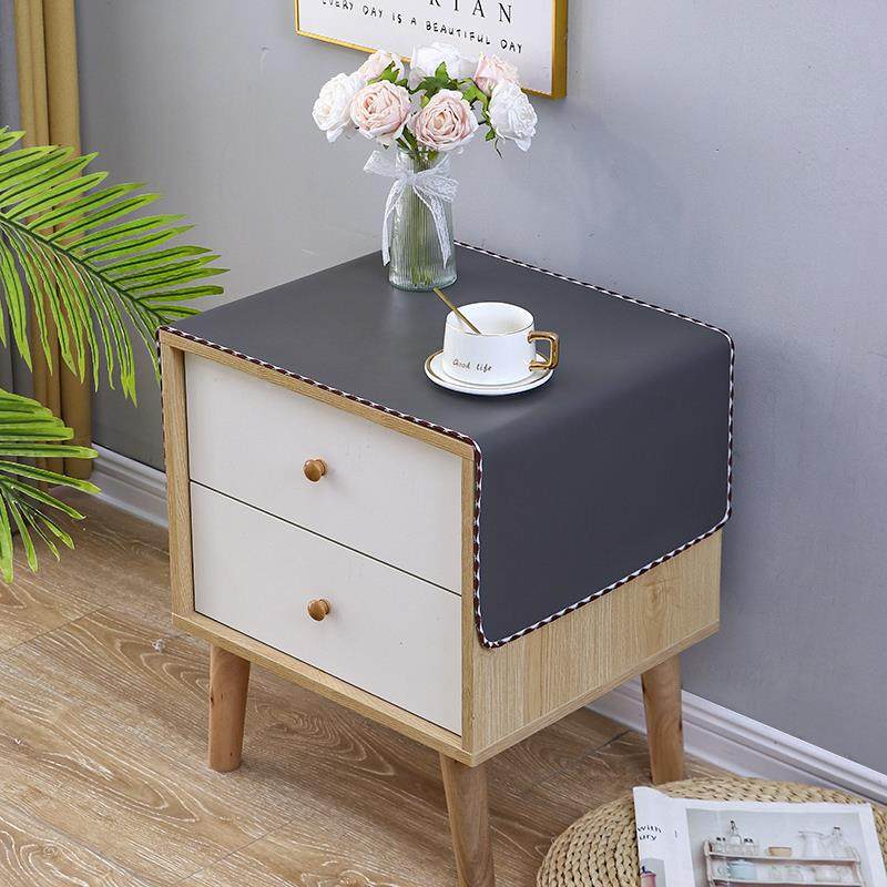 轻奢床头柜垫子高级感桌垫防尘防水桌布奶油风卧室柜子盖布保护垫,居家布艺,床头柜盖布,淘宝优惠券,粉丝福利购,淘宝优惠卷