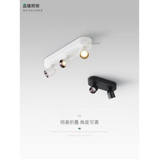 灯 射灯角度可调客厅卧室书房吧台95显色设计师 品隆 无主灯明装