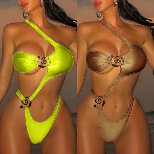 Metal decoration elastic color Ding cloth hollow one-piece