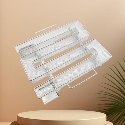 不锈钢304M形双托烟熏栏盒BBQ烧烤烤肉店冷烟发生器便携烟熏盒