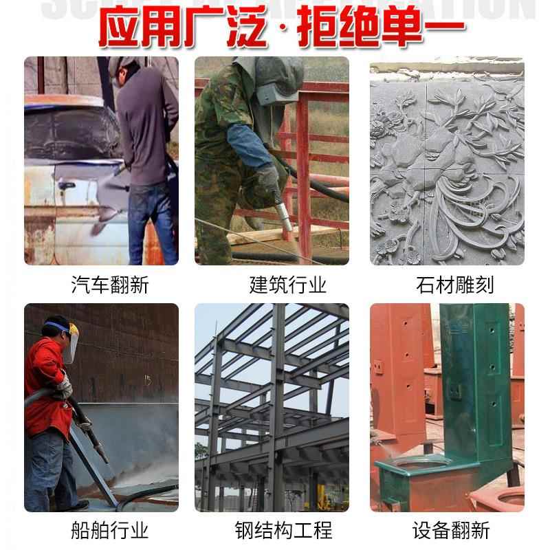 简易喷砂罐小型翻新PGI抛光喷砂机移除喷动式砂罐手持式高压锈喷