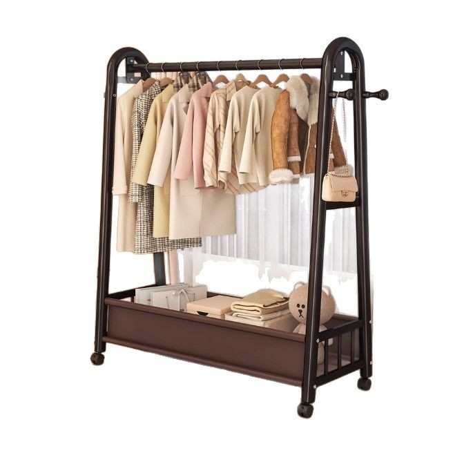 衣帽架落地卧室家用房间挂衣架置物晾衣架简易移动收纳挂衣服架子