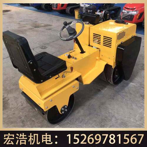 北京重工震动压路机静音双轮压土机厂家操作灵活震动碾促销价格