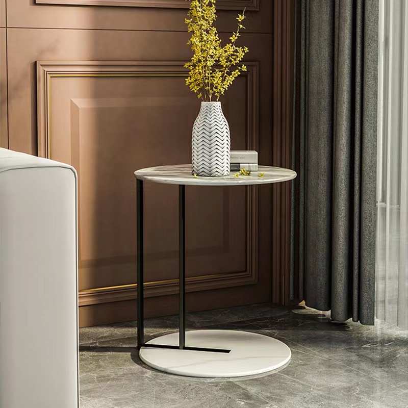 轻奢圆形角几简约客厅沙发边几创意小户型角几极简卧室床圆桌迷你