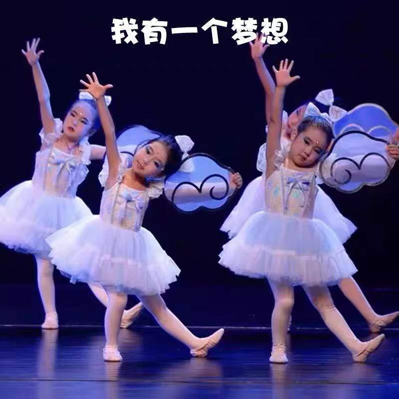 我有一个梦想蓬蓬裙演出服幼儿园舞蹈表演服女可爱亮片公主裙