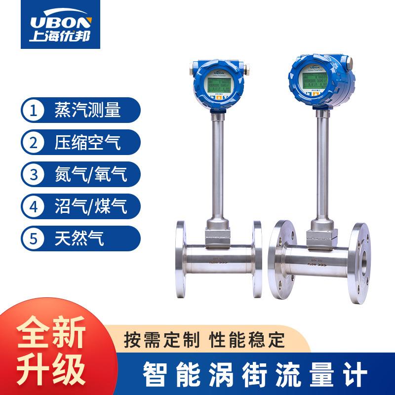 涡街流量计蒸汽流量计高精度压缩空气LUGB氮气体数显