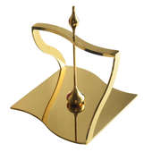 轻奢美式 不锈钢定点纸巾座提手餐巾架方巾架酒店餐厅桌面纸巾座