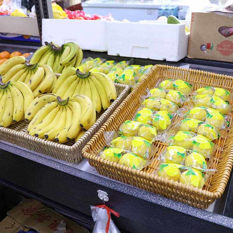 新款直销藤编水果蔬菜篮子柳编食品筐编织竹筐陈列展示盘面包零食