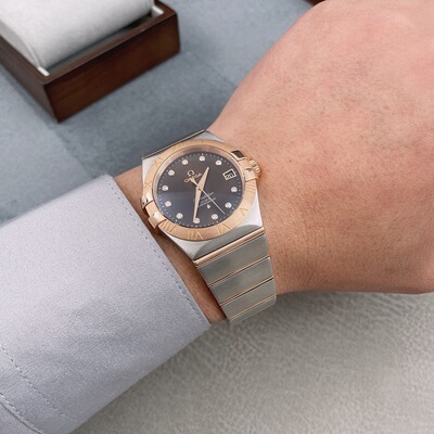 [9.8新]欧米茄星座系列自动机械手表男123.20.35.20.63.001