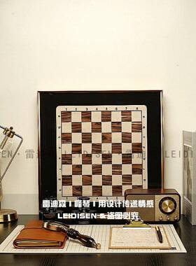 样板间书房装饰摆饰样板房书桌软装覆古笔记本手稿钢笔放大镜道具