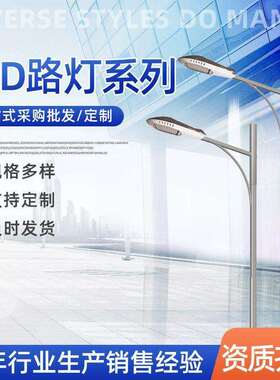 户外道路照明LED路灯生产市政工程建设夜间亮化单臂LED路灯