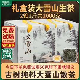 大雪山普洱生茶百年古树茶2023年春茶特级高端礼盒装云南生普洱茶