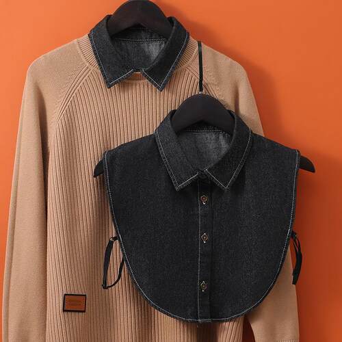 Unisex Casual Sweater Fake Collar Shirt Spring Fall