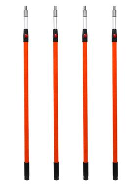 .4mZDG-4.m按压8锁玻纤伸2缩杆合金伸缩杆玻纤+铝铝伸缩杆