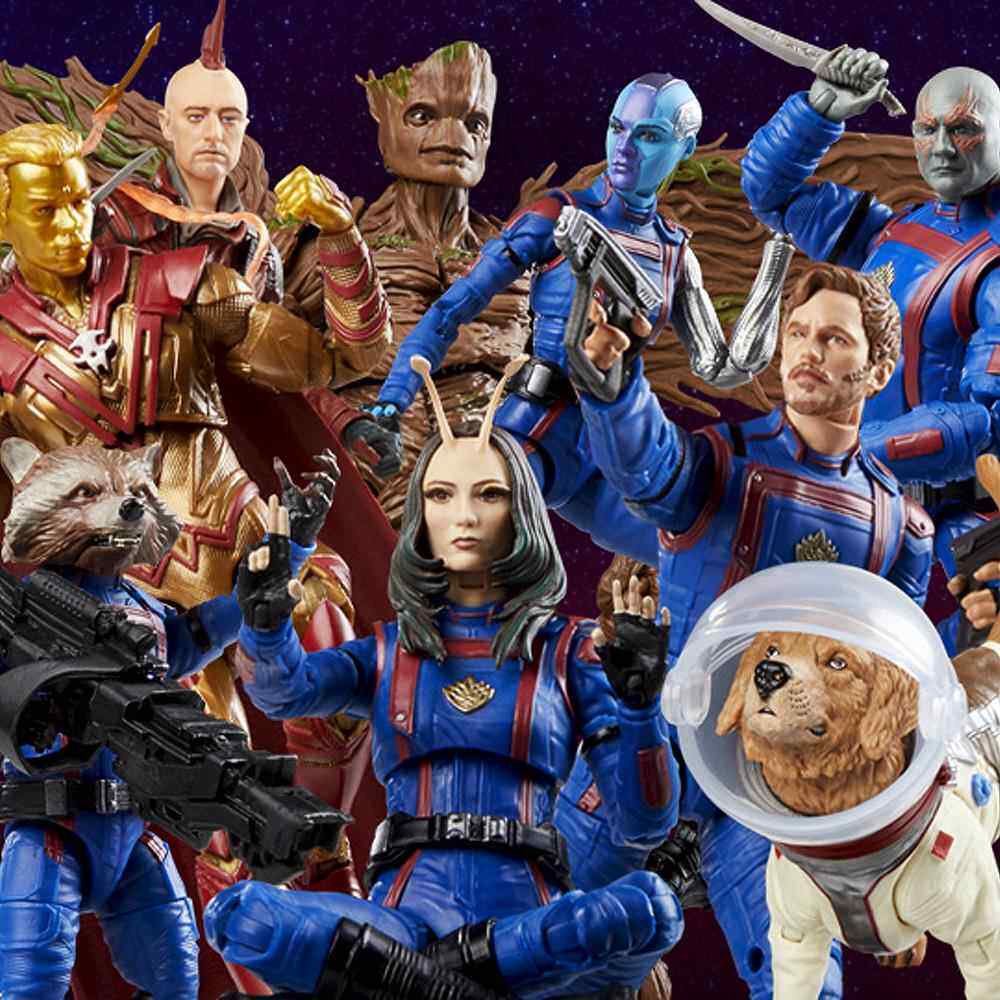 Marvel Legends银河护卫队星爵亚当星云格鲁特太空狗6寸可动人偶