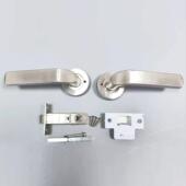 201材质带锁舌分体执手现代门浴室室房门锁家用门锁防盗门锁静音