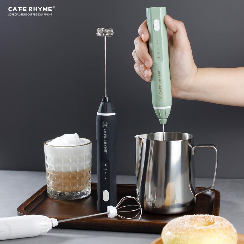 Caferhyme臻航打奶泡器咖啡打泡器电动奶泡机牛奶搅拌手持打发器