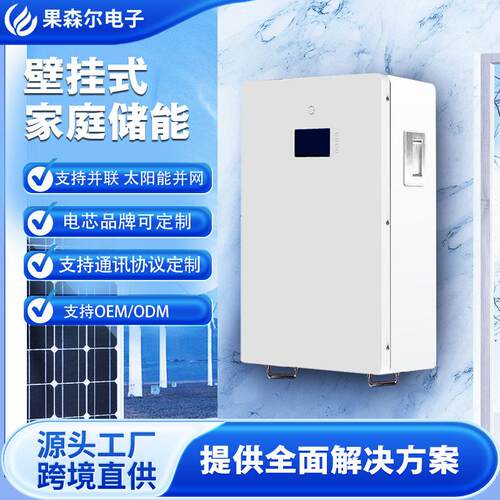 SloarLithiumBattery新能源太阳能光伏系统家庭储能壁挂式51.2V