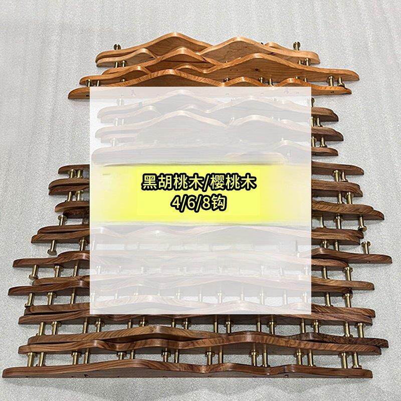 有缺陷的黑胡桃实木黄铜衣钩入口门入口衣架墙挂外套和帽子衣钩